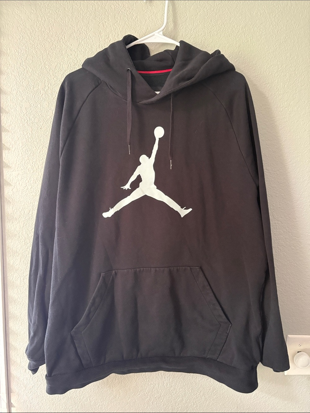 Jordan Black Hoodie with White Jumpman Logo